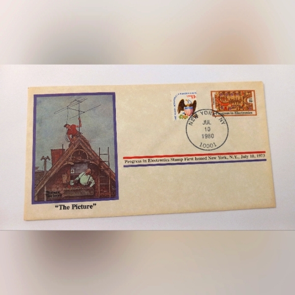 Norman Rockwell Collection Stamped Envelopes - Picture 2 of 5